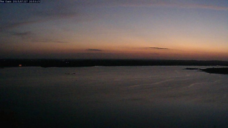 Lake Travis webcam, July 27, 2015 8:00 PM CT