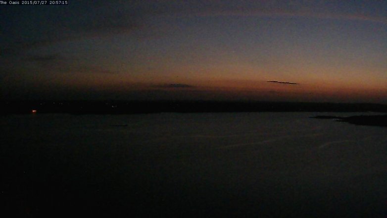 Lake Travis webcam, July 27, 2015 8:05 PM CT