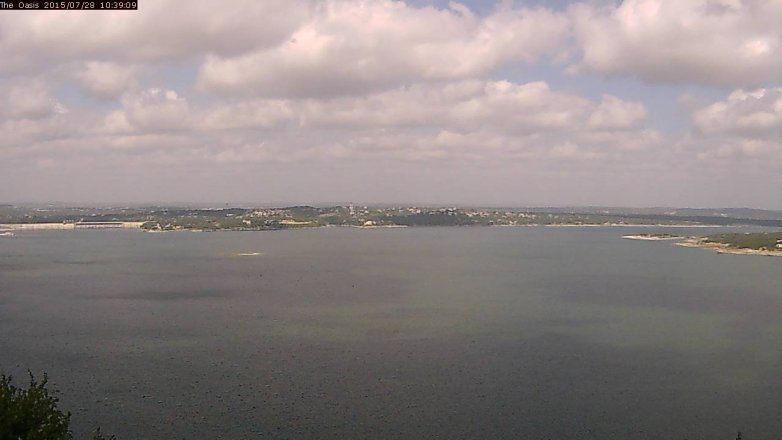 Lake Travis webcam, July 28, 2015 9:45 AM CT