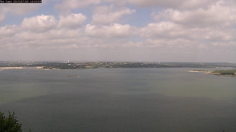 Lake Travis webcam, July 28, 2015 9:50 AM CT