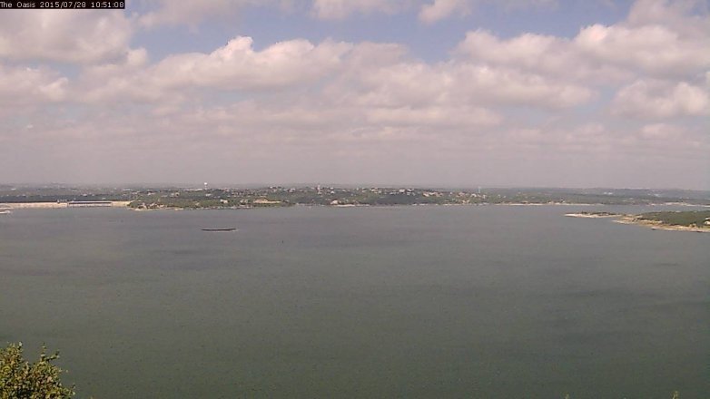 Lake Travis webcam, July 28, 2015 10:00 AM CT