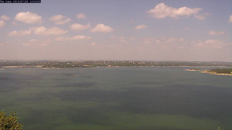 Lake Travis webcam, July 28, 2015 11:10 AM CT