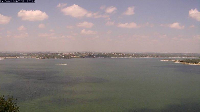 Lake Travis webcam, July 28, 2015 11:15 AM CT
