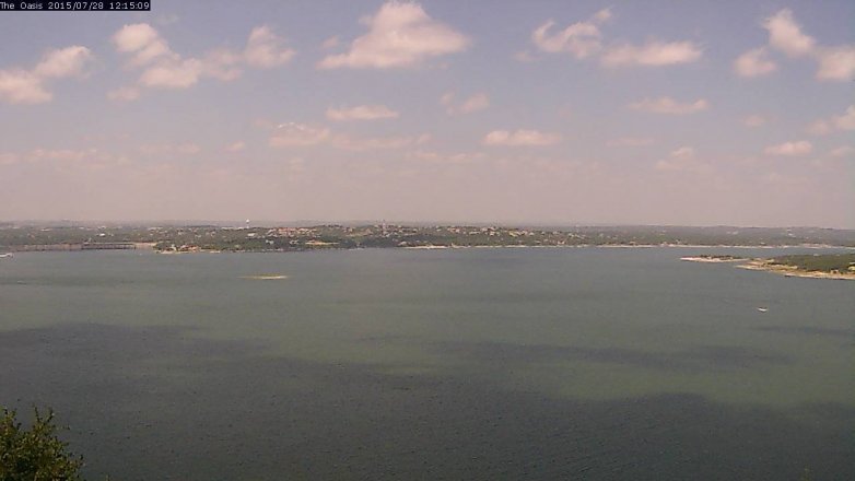 Lake Travis webcam, July 28, 2015 11:20 AM CT