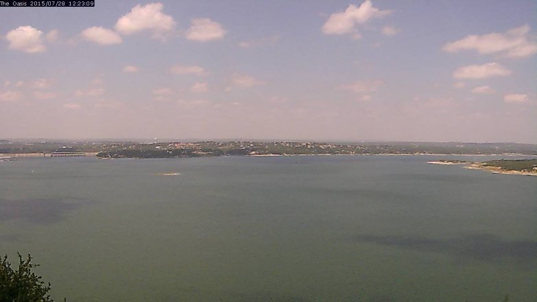 Lake Travis webcam, July 28, 2015 11:30 AM CT