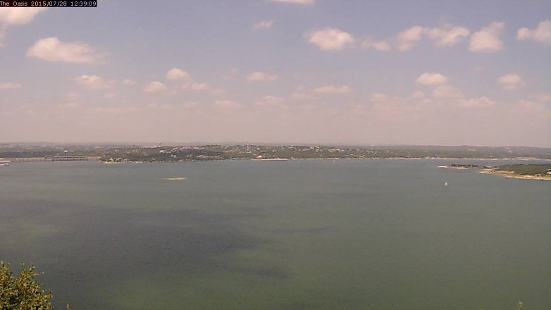 Lake Travis webcam, July 28, 2015 11:45 AM CT