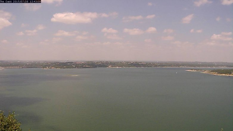 Lake Travis webcam, July 28, 2015 11:50 AM CT