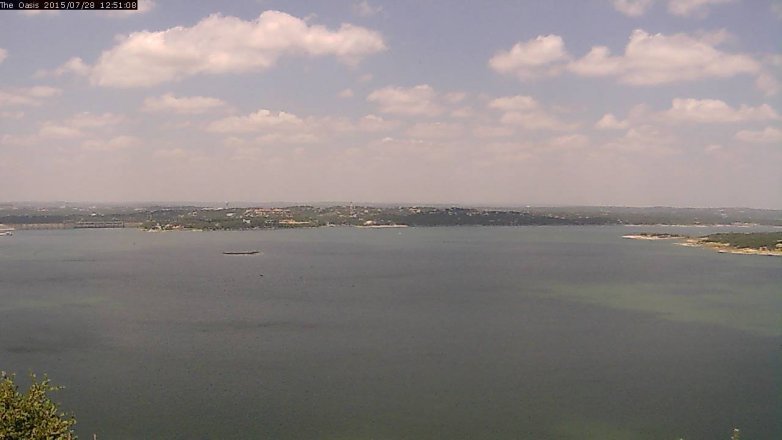 Lake Travis webcam, July 28, 2015 12:00 PM CT
