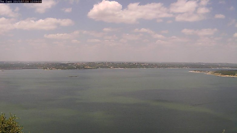 Lake Travis webcam, July 28, 2015 12:05 PM CT