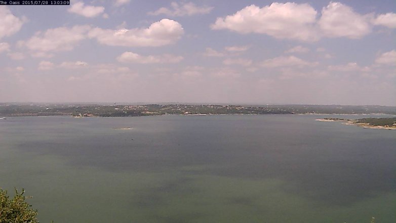 Lake Travis webcam, July 28, 2015 12:10 PM CT