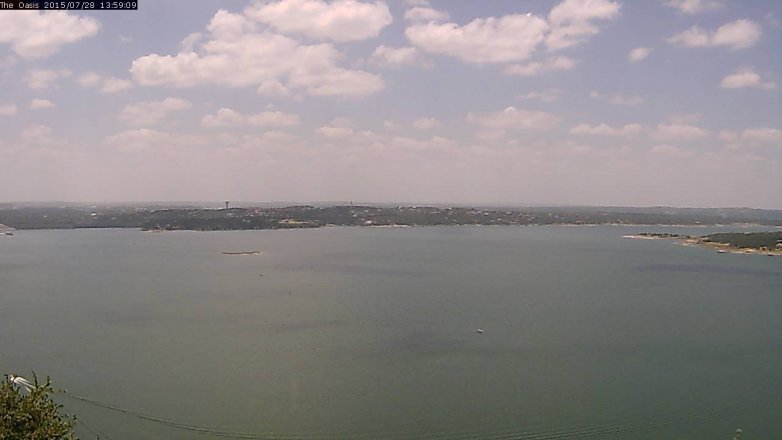 Lake Travis webcam, July 28, 2015 1:05 PM CT