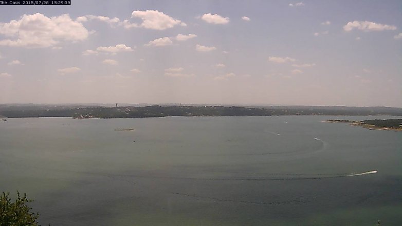 Lake Travis webcam, July 28, 2015 2:35 PM CT