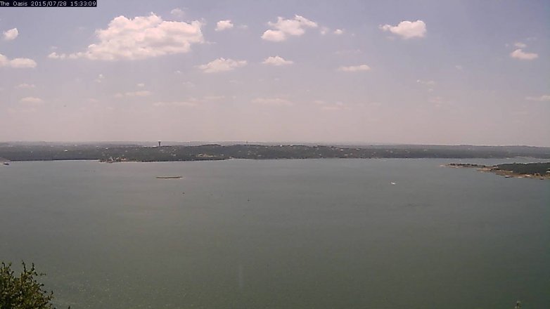 Lake Travis webcam, July 28, 2015 2:40 PM CT