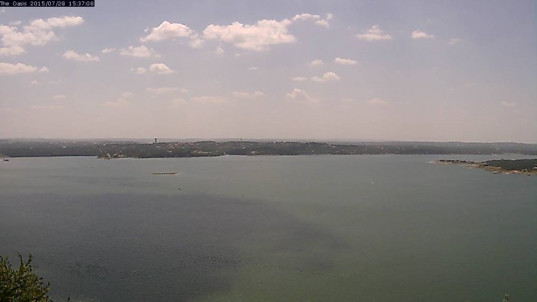 Lake Travis webcam, July 28, 2015 2:45 PM CT