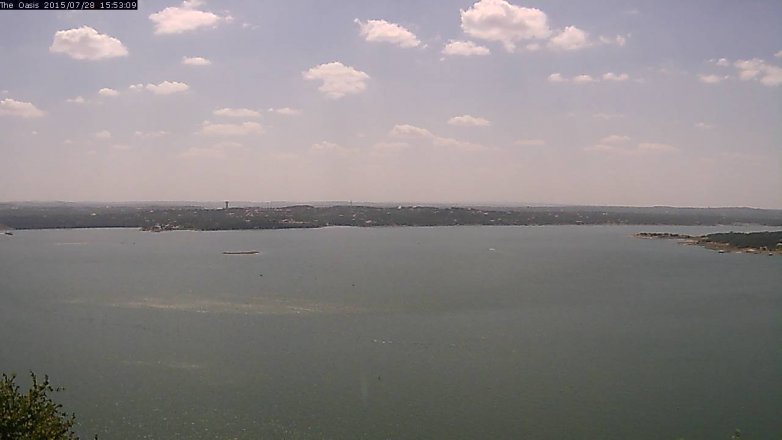 Lake Travis webcam, July 28, 2015 3:00 PM CT