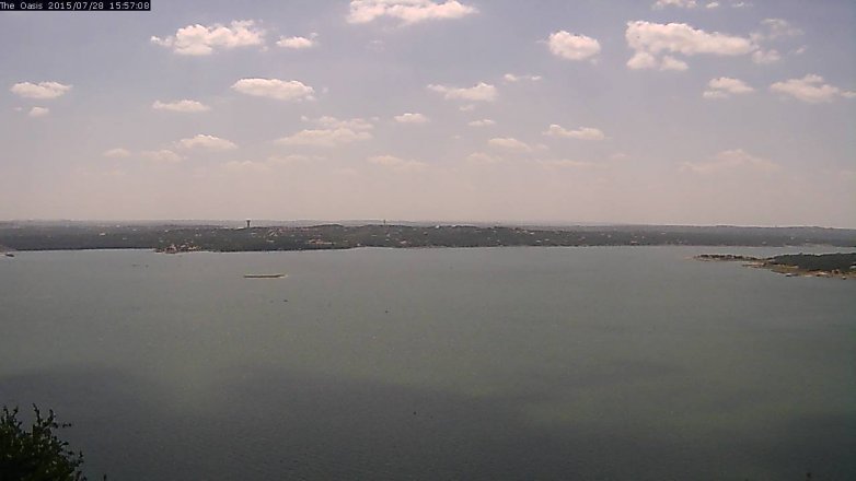 Lake Travis webcam, July 28, 2015 3:05 PM CT