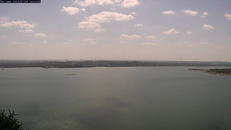 Lake Travis webcam, July 28, 2015 3:20 PM CT