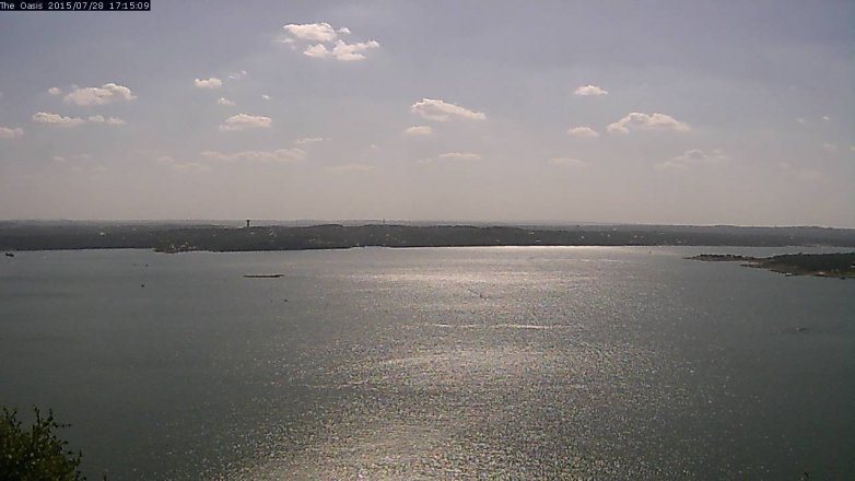 Lake Travis webcam, July 28, 2015 4:20 PM CT