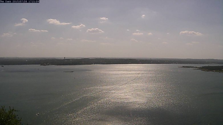 Lake Travis webcam, July 28, 2015 4:25 PM CT