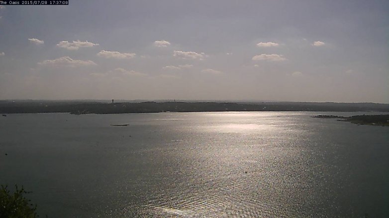 Lake Travis webcam, July 28, 2015 4:45 PM CT
