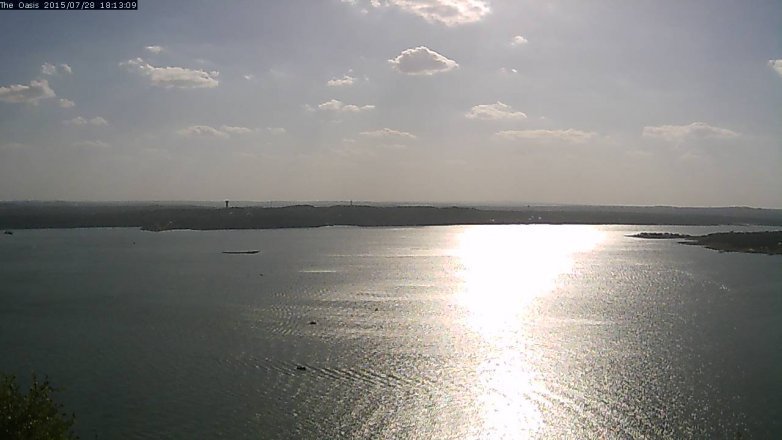 Lake Travis webcam, July 28, 2015 5:20 PM CT