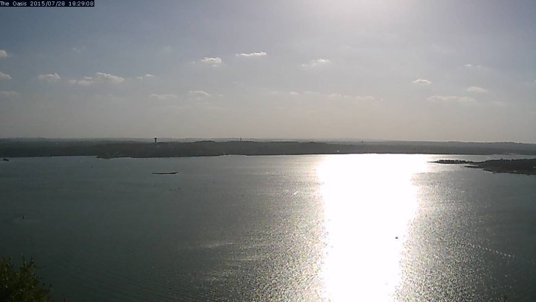 Lake Travis webcam, July 28, 2015 5:35 PM CT