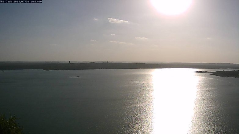 Lake Travis webcam, July 28, 2015 6:00 PM CT