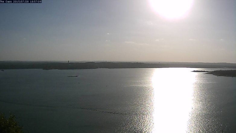 Lake Travis webcam, July 28, 2015 6:05 PM CT