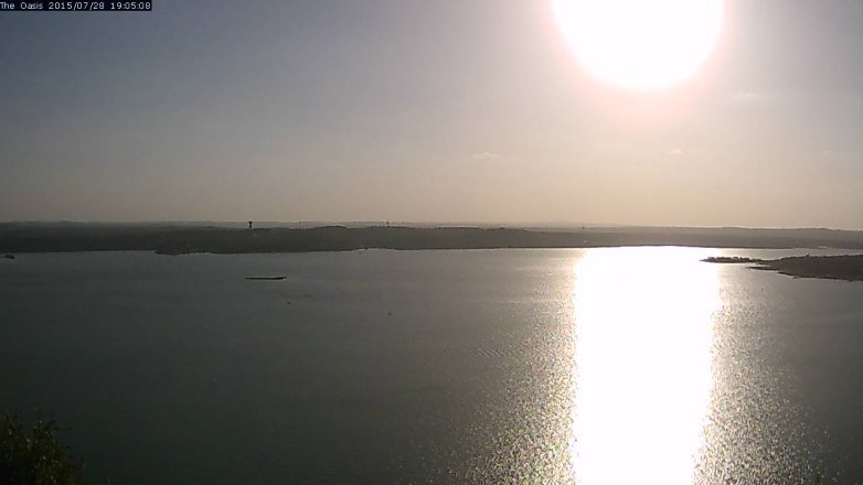 Lake Travis webcam, July 28, 2015 6:10 PM CT