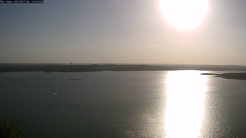 Lake Travis webcam, July 28, 2015 6:15 PM CT