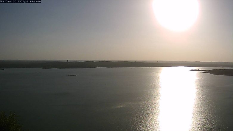 Lake Travis webcam, July 28, 2015 6:20 PM CT