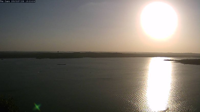 Lake Travis webcam, July 28, 2015 6:40 PM CT
