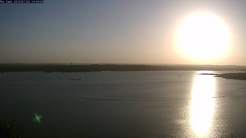 Lake Travis webcam, July 28, 2015 6:55 PM CT