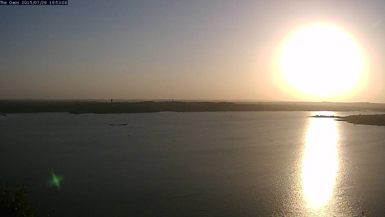 Lake Travis webcam, July 28, 2015 7:00 PM CT