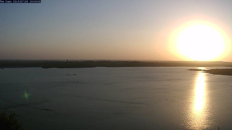 Lake Travis webcam, July 28, 2015 7:15 PM CT