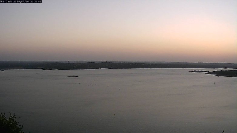 Lake Travis webcam, July 28, 2015 7:35 PM CT