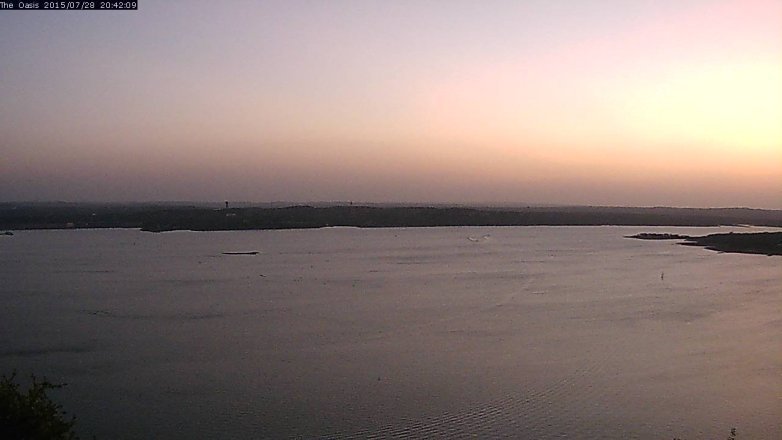 Lake Travis webcam, July 28, 2015 7:50 PM CT