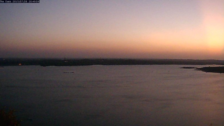 Lake Travis webcam, July 28, 2015 7:55 PM CT