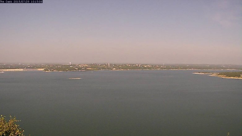 Lake Travis webcam, July 29, 2015 9:20 AM CT