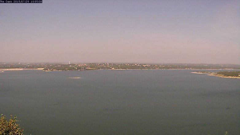Lake Travis webcam, July 29, 2015 10:00 AM CT