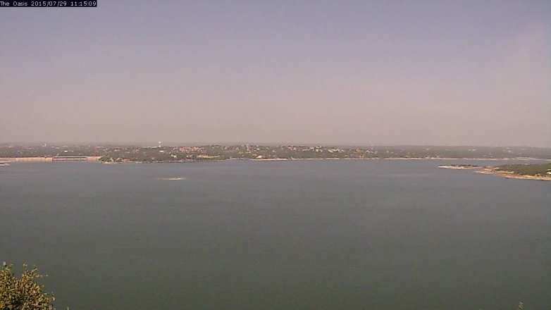 Lake Travis webcam, July 29, 2015 10:20 AM CT