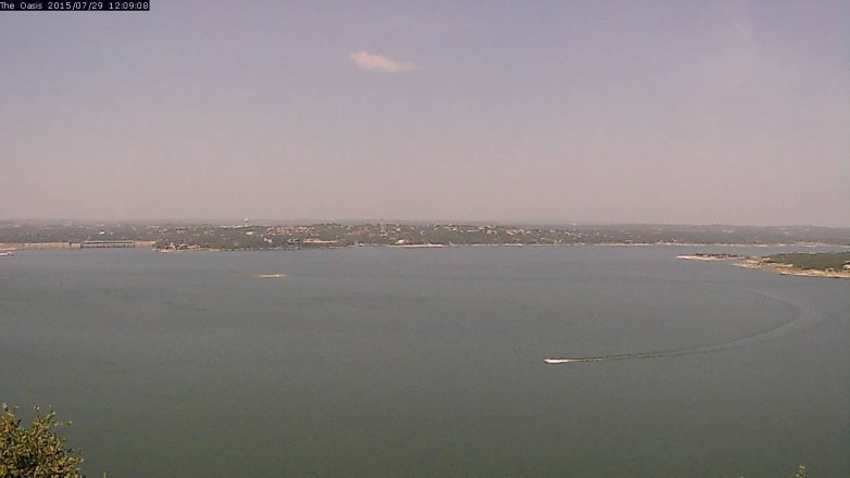 Lake Travis webcam, July 29, 2015 11:15 AM CT