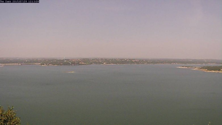 Lake Travis webcam, July 29, 2015 11:20 AM CT