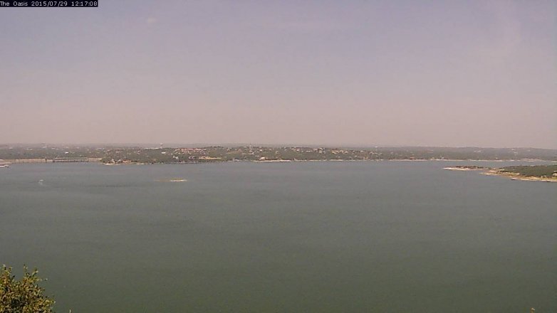 Lake Travis webcam, July 29, 2015 11:25 AM CT