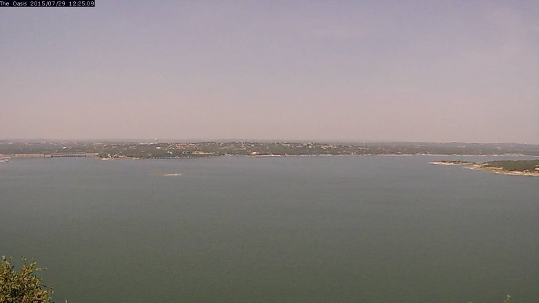Lake Travis webcam, July 29, 2015 11:30 AM CT