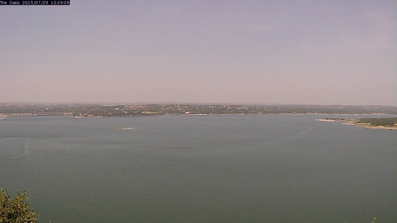 Lake Travis webcam, July 29, 2015 11:35 AM CT