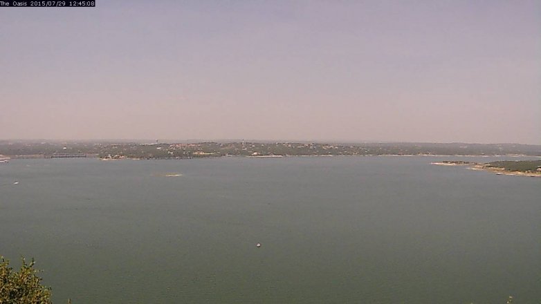 Lake Travis webcam, July 29, 2015 11:50 AM CT