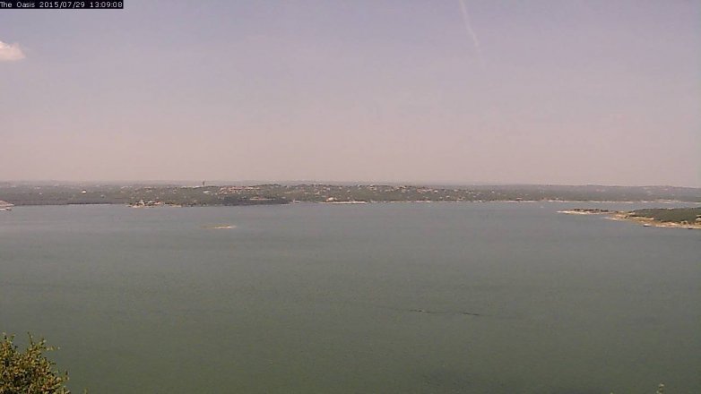 Lake Travis webcam, July 29, 2015 12:15 PM CT