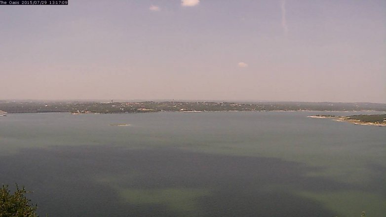 Lake Travis webcam, July 29, 2015 12:25 PM CT