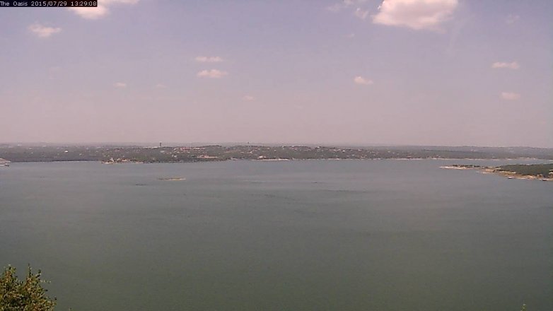 Lake Travis webcam, July 29, 2015 12:35 PM CT
